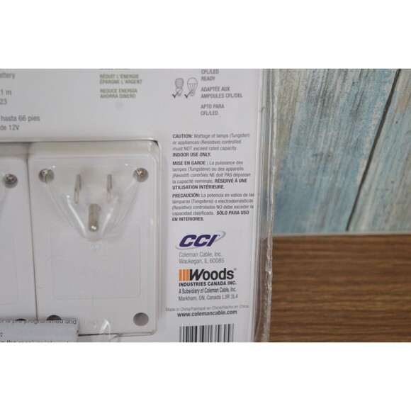 Woods Wireless Remote Control Outlet Kit 3-Pack Indoor Plug Smart Home NEW - Picture 8 of 10